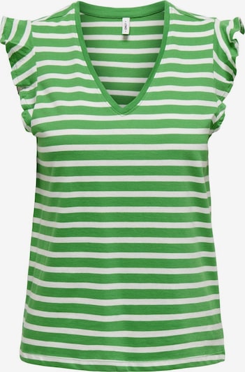 ONLY T-shirt 'May' en vert / blanc, Vue avec produit