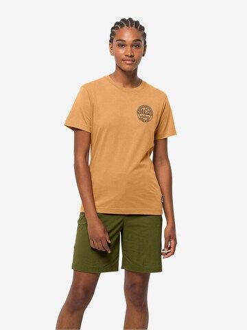 JACK WOLFSKIN T-Shirt in Beige: predná strana