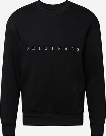 JACK & JONES Sweatshirt in Zwart: voorkant