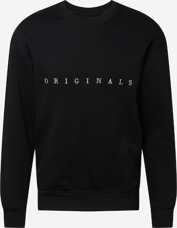 JACK & JONES - Sudadera en negro: frente