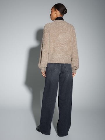 OPUS Плетена жилетка 'Dosmic' в сиво