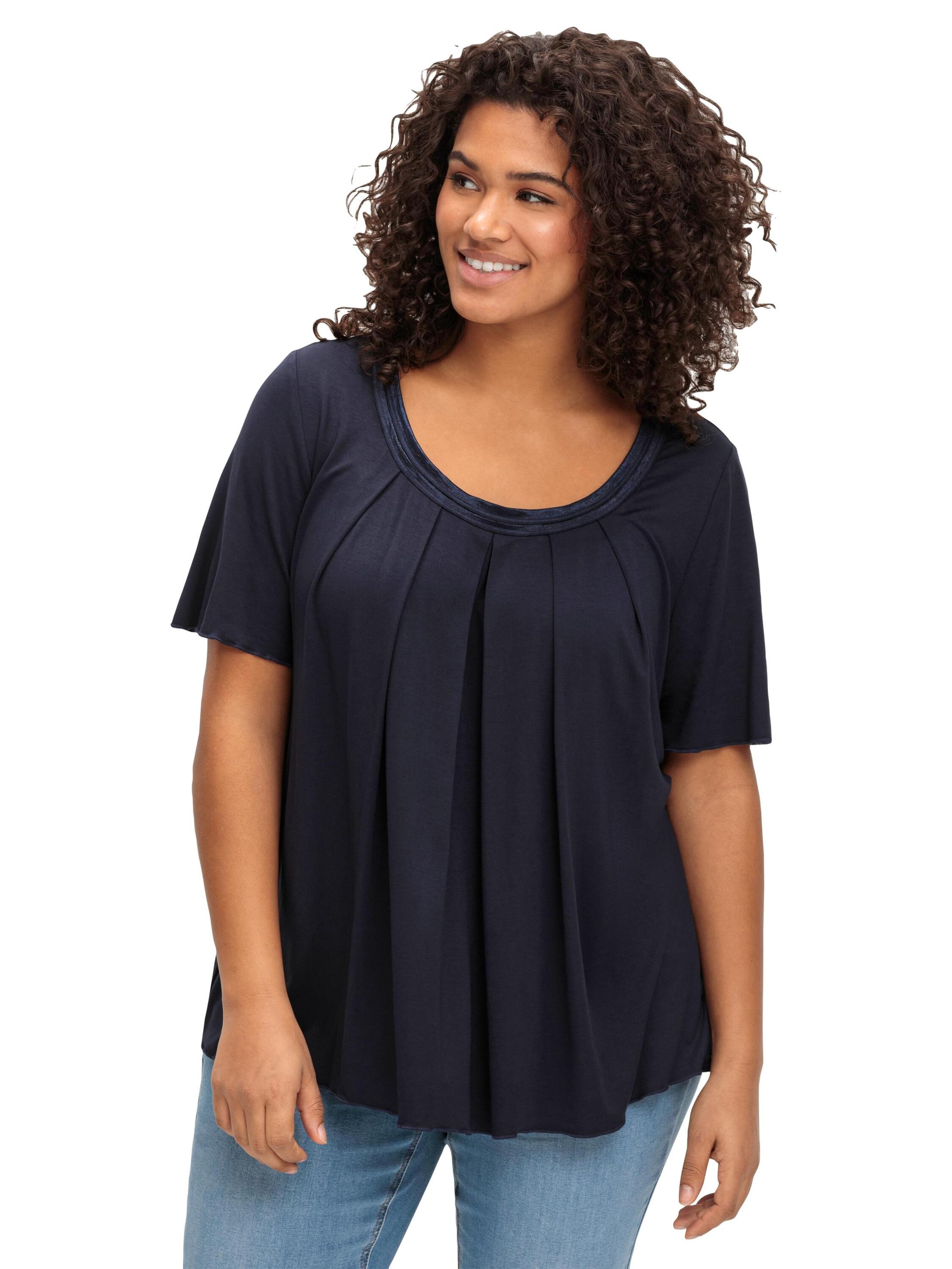 SHEEGO Футболка в Синий: спереди