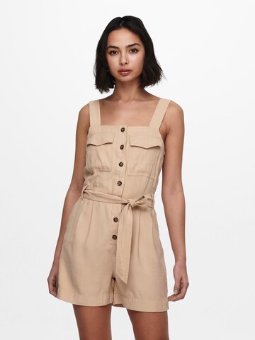 ONLY Jumpsuit 'Noreen-Aris' in Beige: voorkant