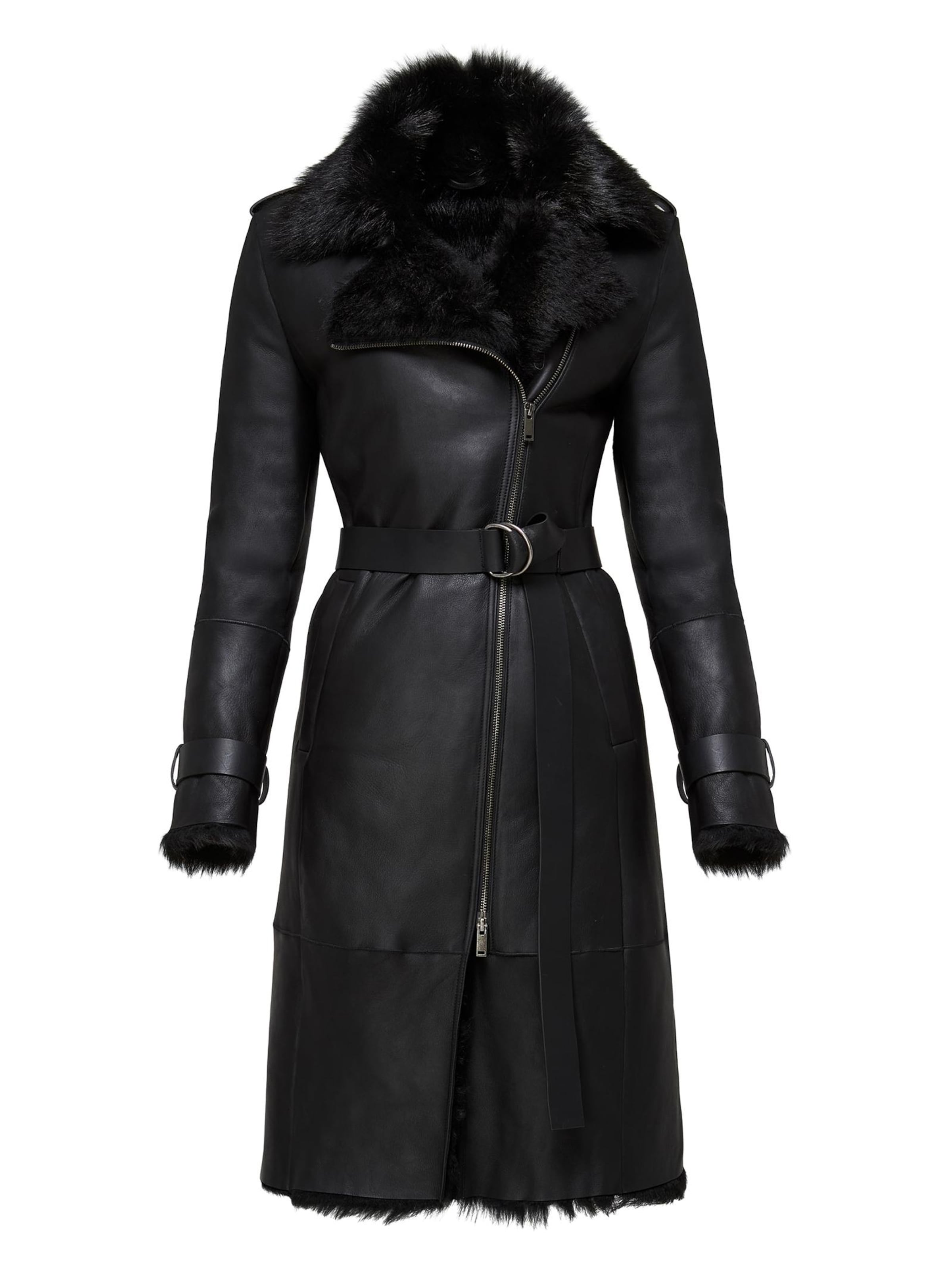 V S P Vinterfrakke 'Lyza' i sort: forside