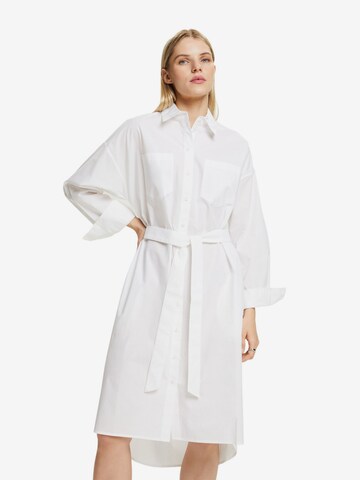 ESPRIT Shirt Dress in White: front