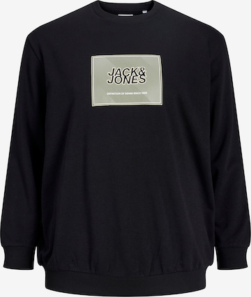 juoda Jack & Jones Plus Megztinis be užsegimo 'JJRain': priekis