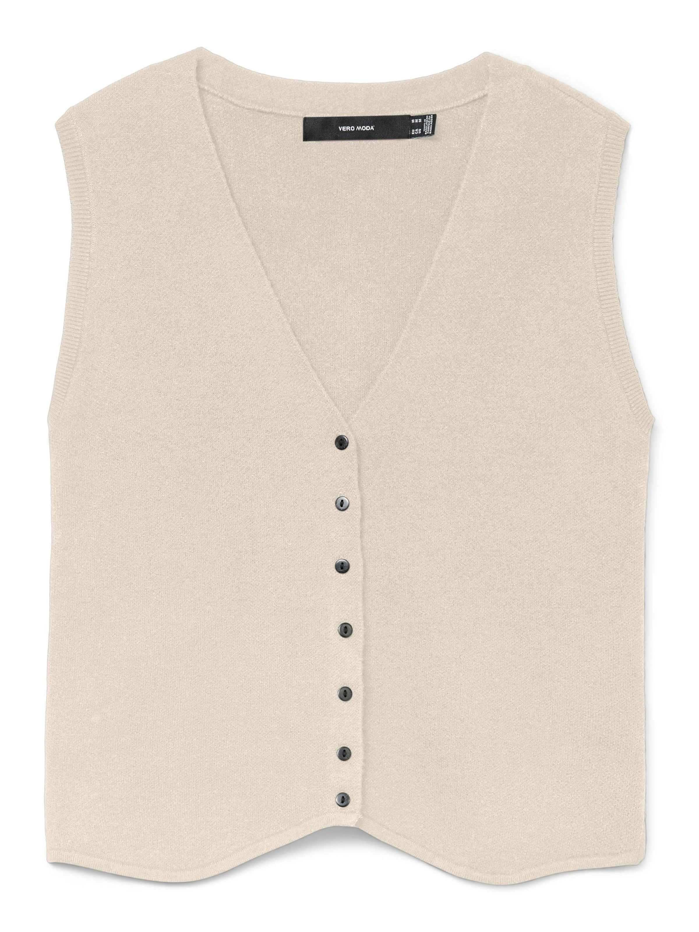 VERO MODA - Chaleco en beige: frente