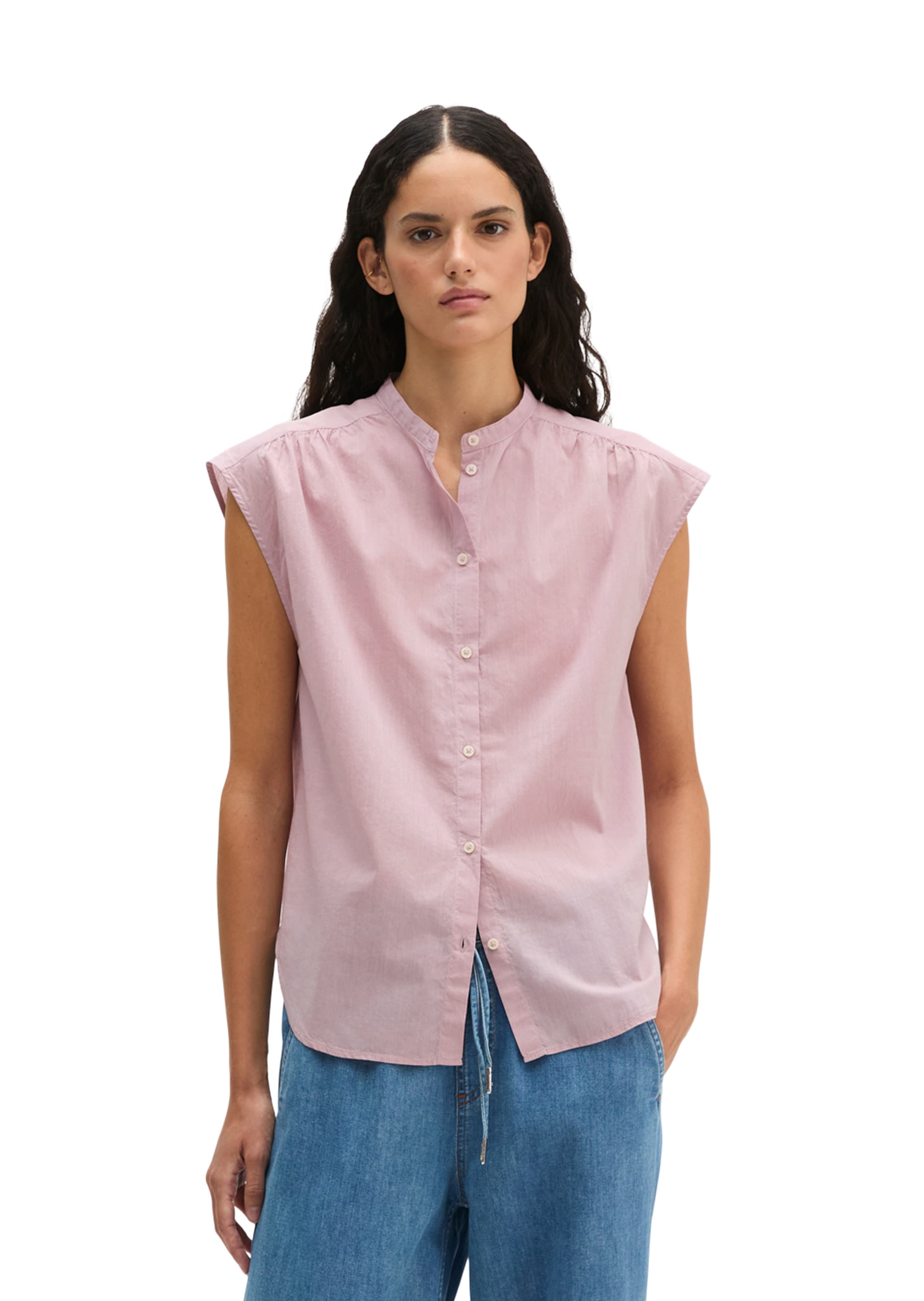 Marc O'Polo Blouse in Roze: voorkant