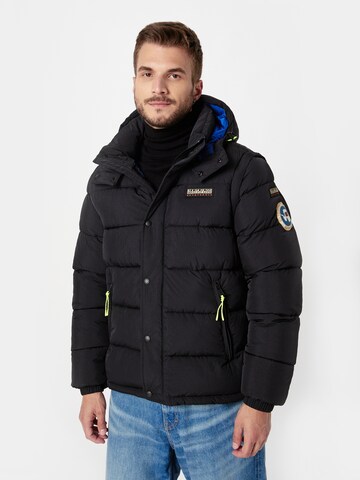 Veste d’hiver 'RICK' NAPAPIJRI en noir : devant