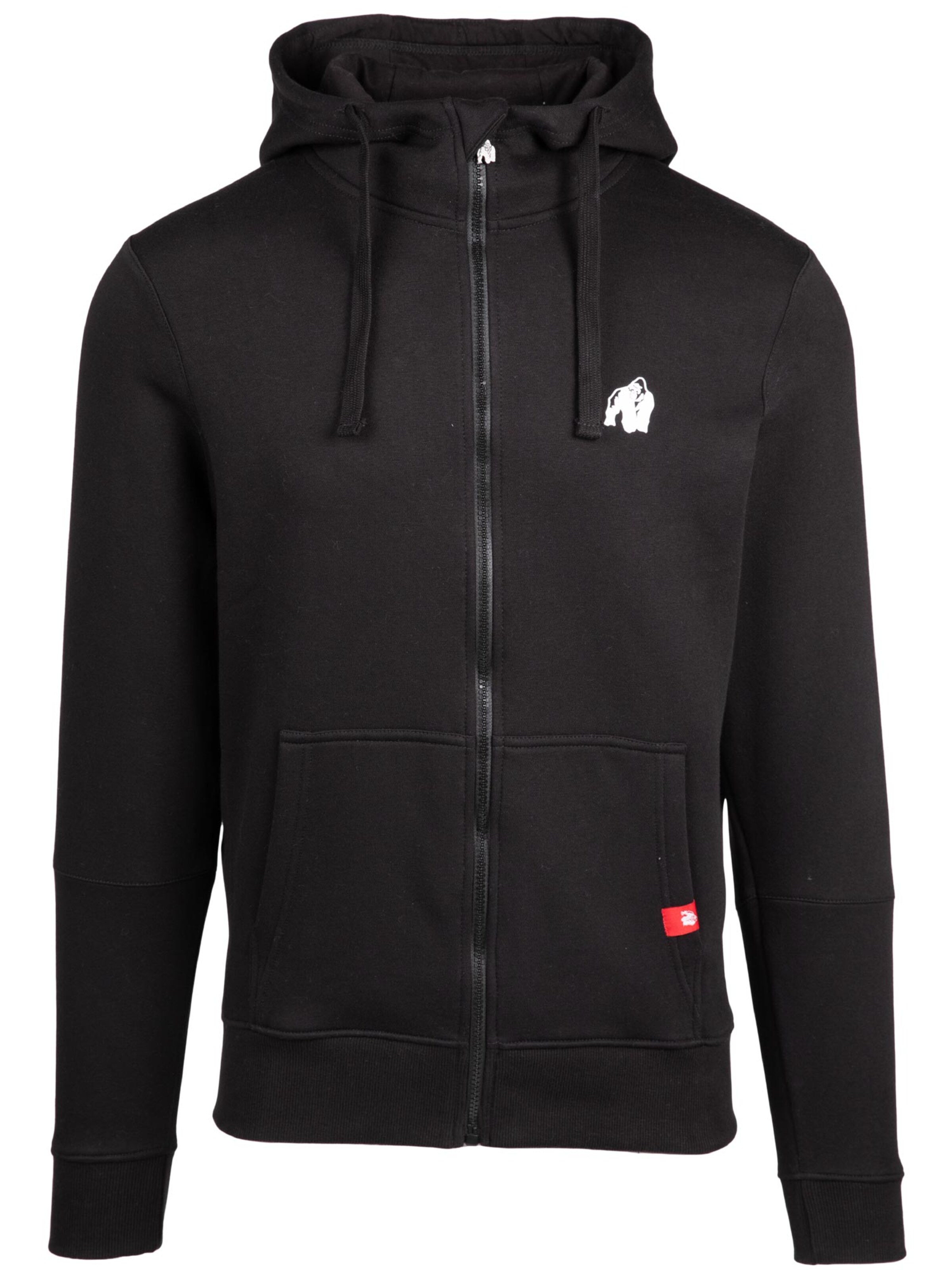 Gorilla Wear Sweatvest 'Leon' in Zwart: voorkant