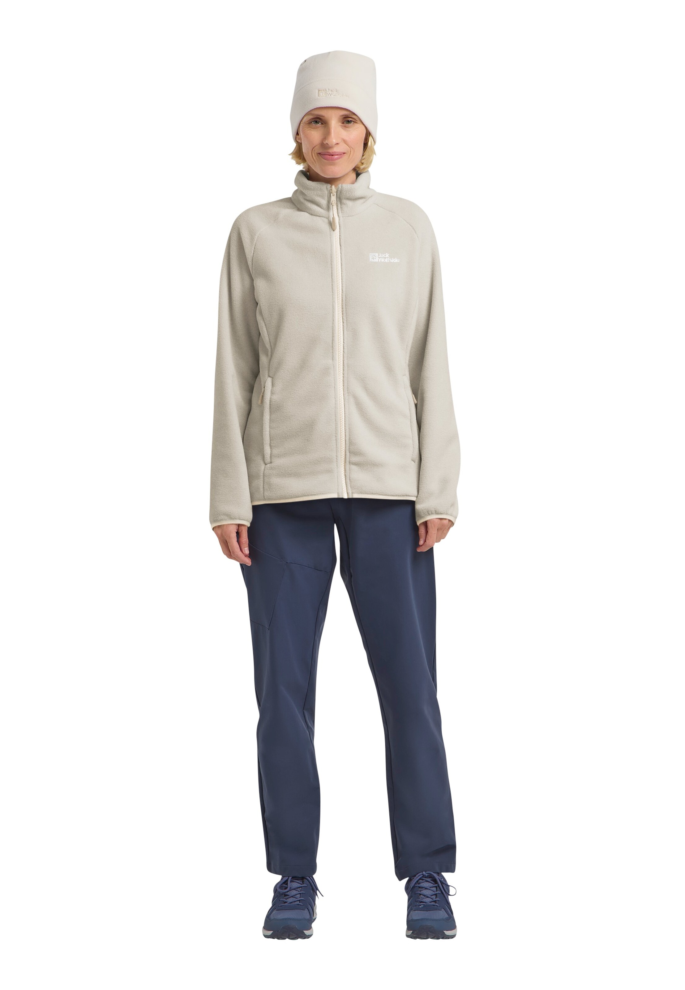 JACK WOLFSKIN Functionele fleece jas 'Moonrise' in Grijs