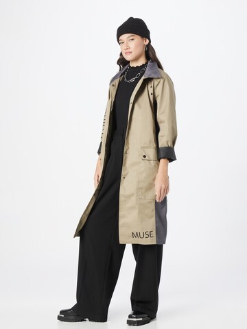 Copenhagen Muse Between-Seasons Coat 'GITA' in Brown