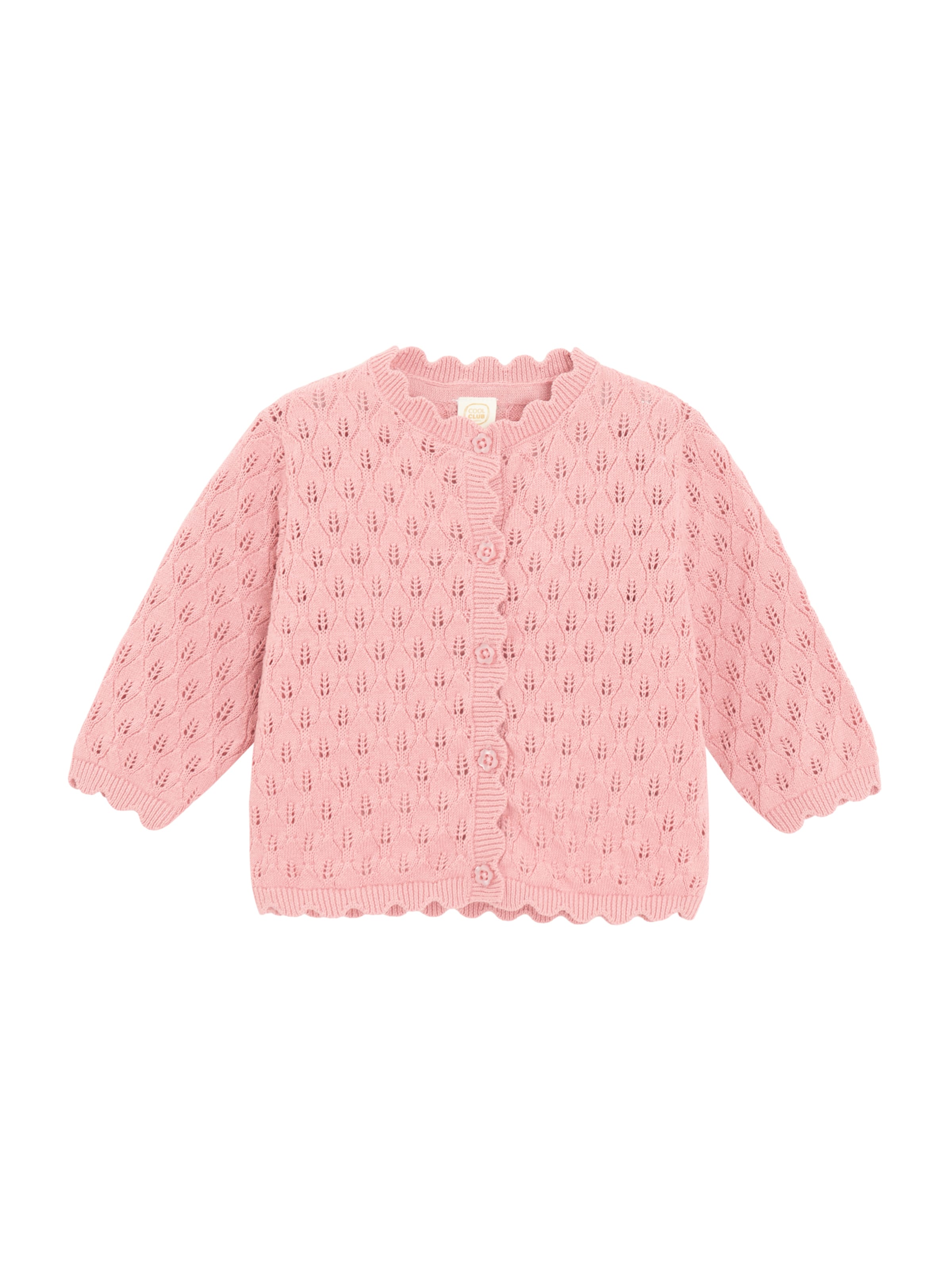 Cool Club Knit Cardigan in Dusky pink, Item view