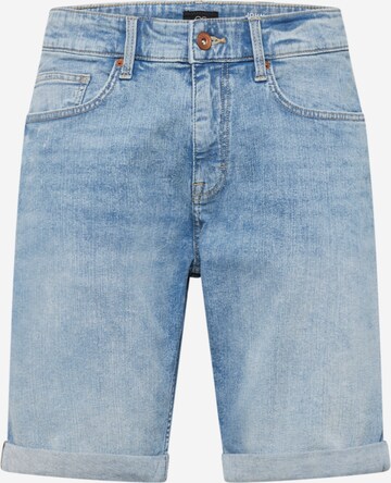 QS Regular Jeans 'John' in Blauw: voorkant