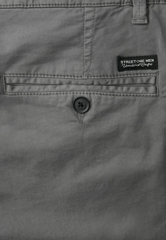 Street One MEN Slim fit Chino Pants in Grey