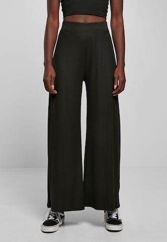 Urban Classics Wide leg Pants in Black