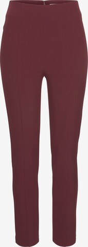 LASCANA Skinny Trousers in Red: front