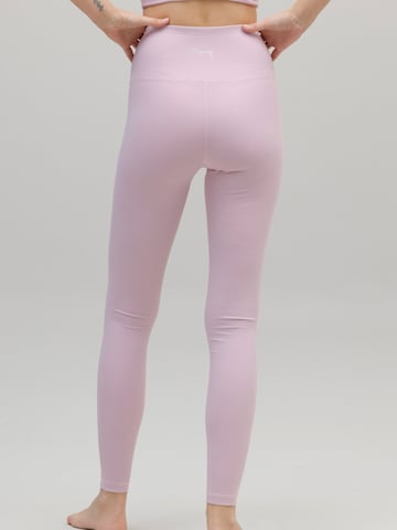 Skinny Leggings 'Ribbed' Hey Honey en rose