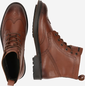 Barbour Lace-Up Boots 'West' in Brown