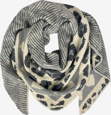 Kumixi Oversized Scarf 'Leo' in Beige: front