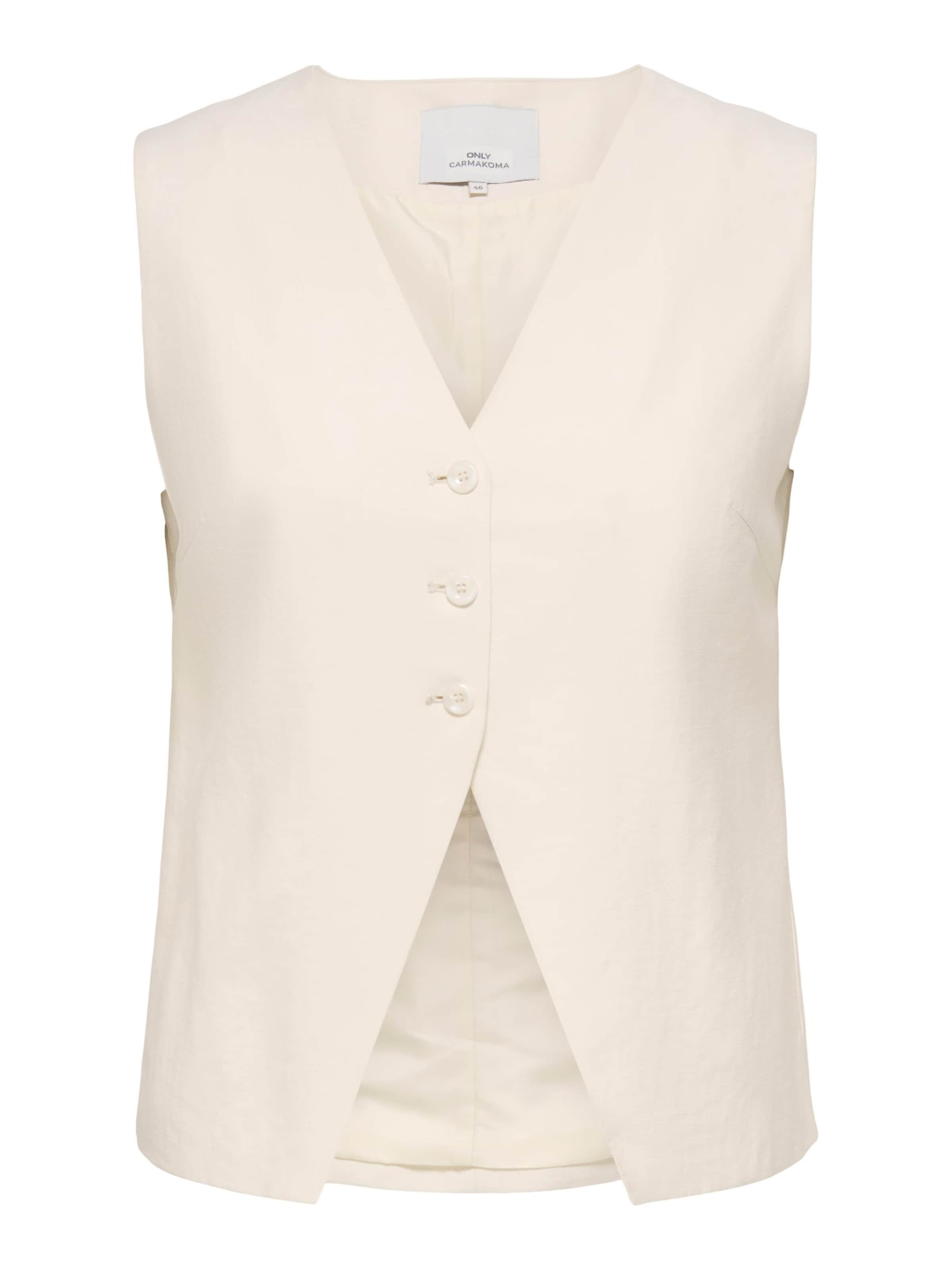 ONLY Carmakoma Bodywarmer 'CARTILA' in Beige: voorkant