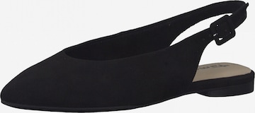 TAMARIS Ballet Flats with Strap in Black: front