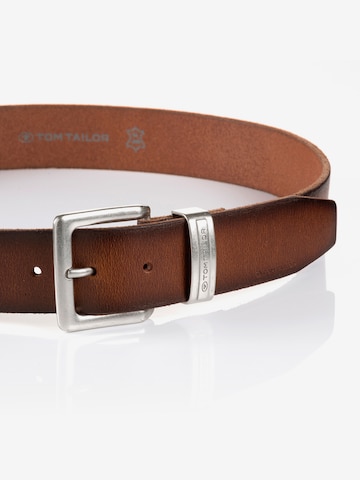 TOM TAILOR Belt ' JACOB' in Brown