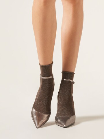 CALZEDONIA Socks in Brown: front