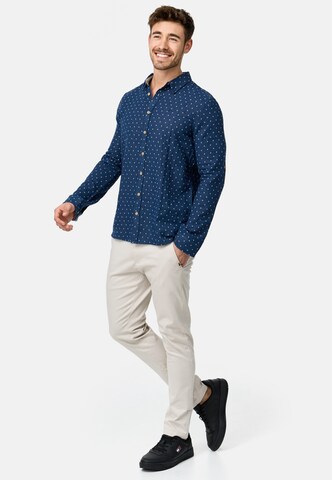 INDICODE JEANS Regular Fit Hemd 'Joffrey' in Blau