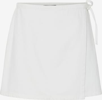 PIECES - Falda 'PCFlora' en blanco: frente