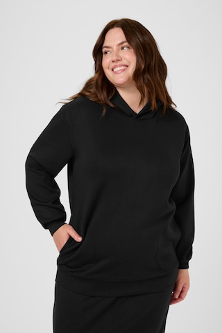 KAFFE CURVE Sweatshirt 'KCAnnita' in Black