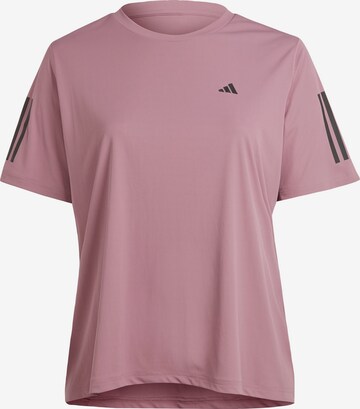 T-shirt fonctionnel 'Own the Run' ADIDAS PERFORMANCE en rose : devant