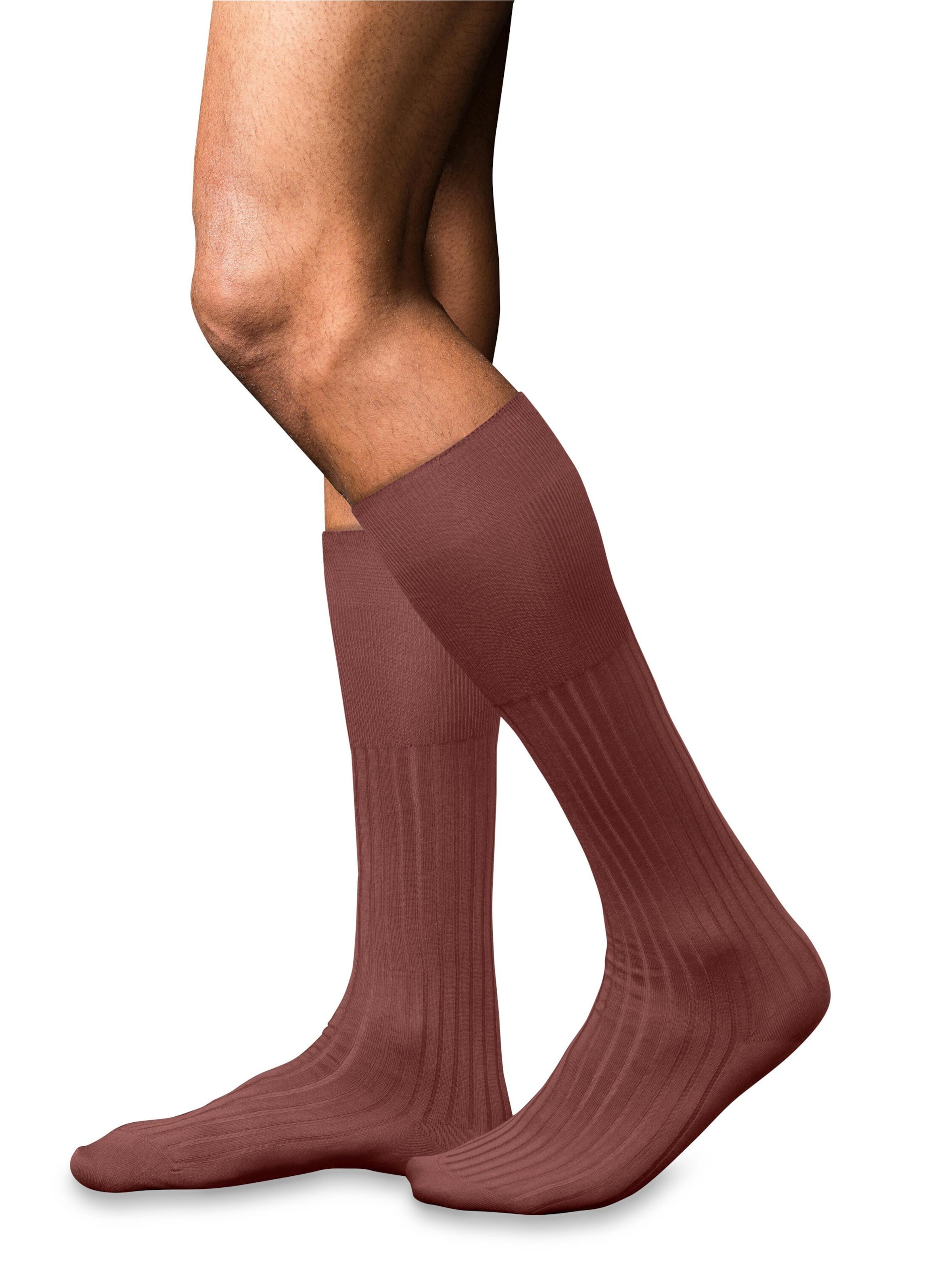 FALKE Knee High Socks 'No. 13 Finest Piuma Cotton' in Red