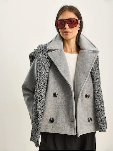 Bianco Lucci Winter Coat in Grey