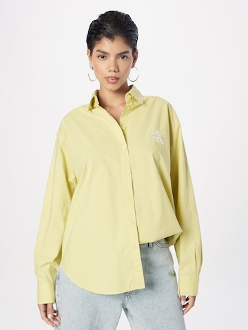 Camicia da donna di Calvin Klein Jeans in verde: frontale