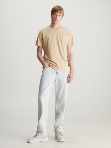 Calvin Klein Jeans Gležnarji z vezalkami | bež barva