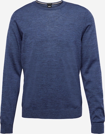 BOSS Black Sweter 'Leno' w kolorze niebieski: przód