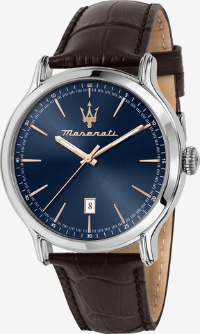 Maserati Analog Watch 'Epoca' in Brown: front