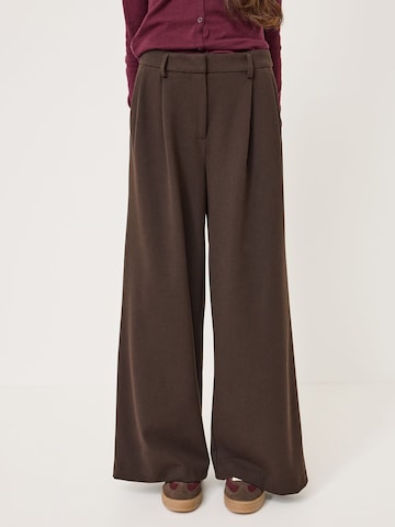 Tamaris Wide Leg Hose in Braun: Vorderseite