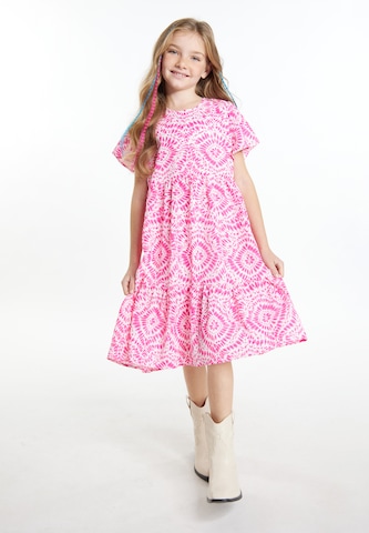 IZIA - Vestido em rosa: frente