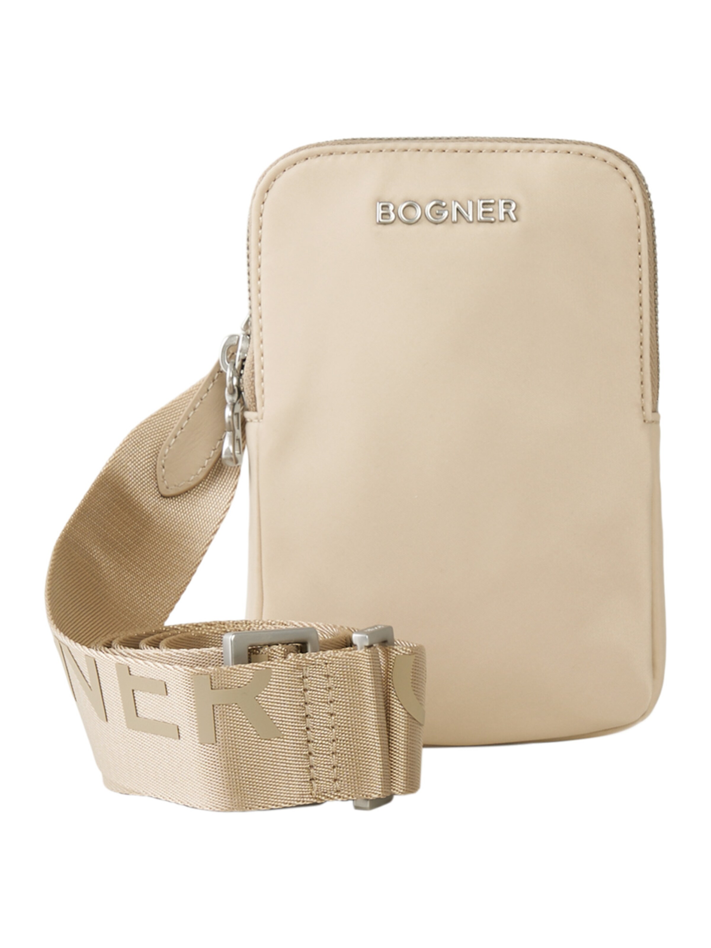 BOGNER Handytasche 'Klosters  Johanna' in Beige: Vorderseite