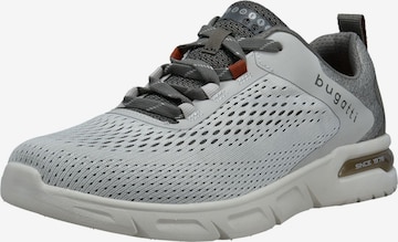 Sneaker bassa di bugatti in grigio: frontale