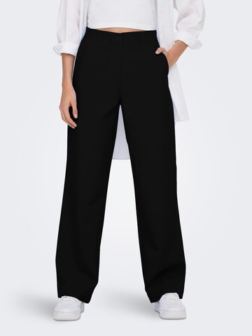 Wide Leg Pantalon 'Orleen ' ONLY en noir : devant