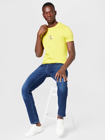 Calvin Klein Jeans Shirt in Geel