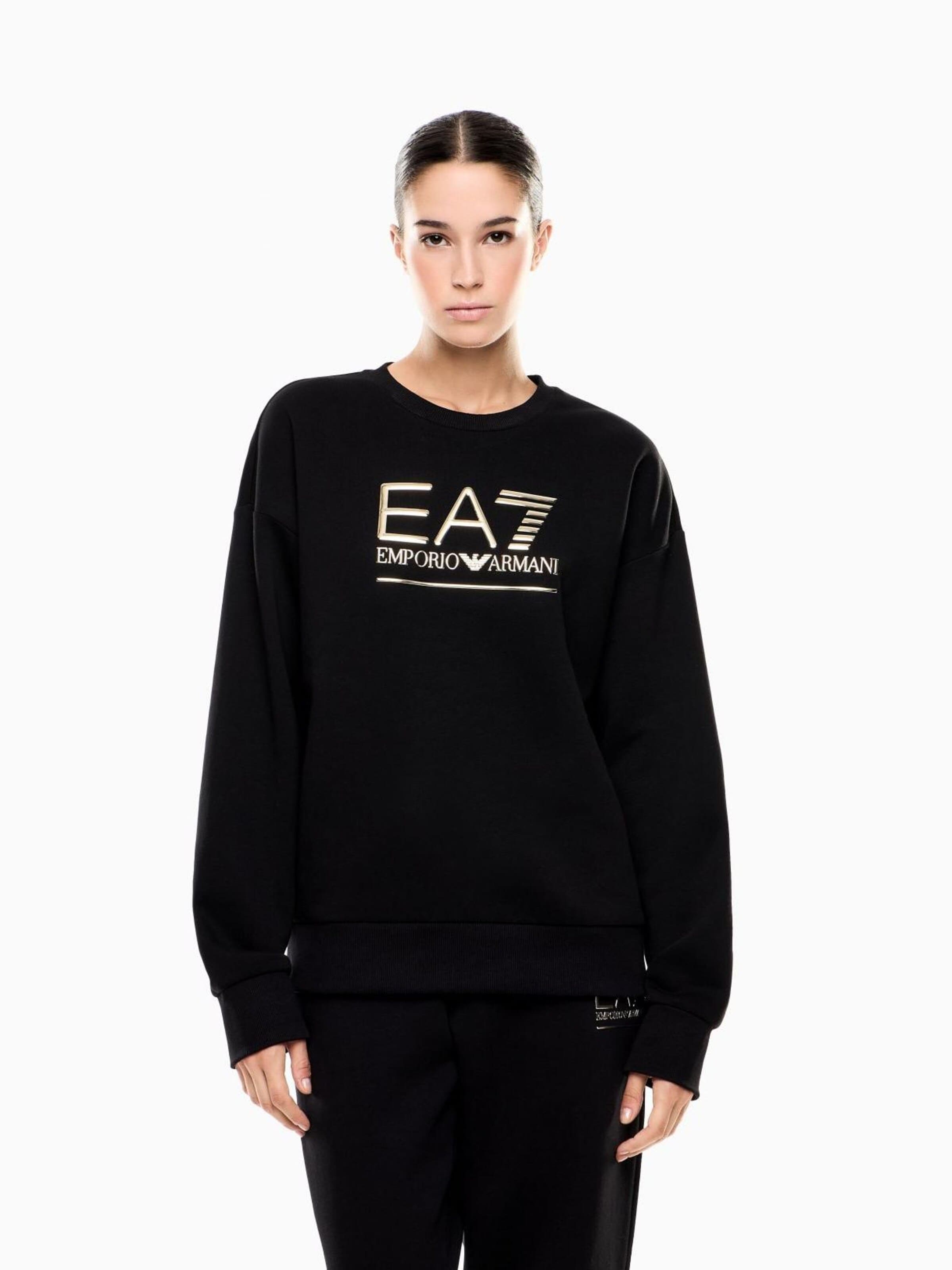 Emporio Armani Sweatshirt in Black: front