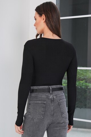 Trend Alaçatı Stili Shirt in Black