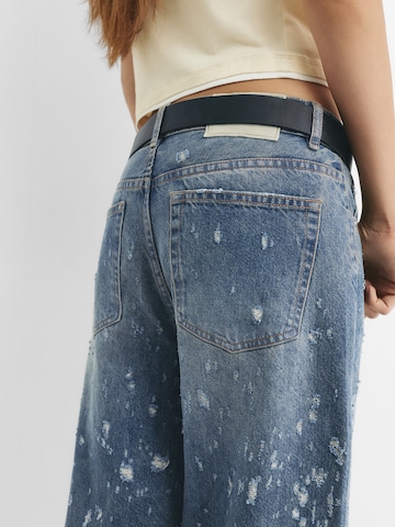 Wide Leg Jean 'STWD' Pull&Bear en bleu