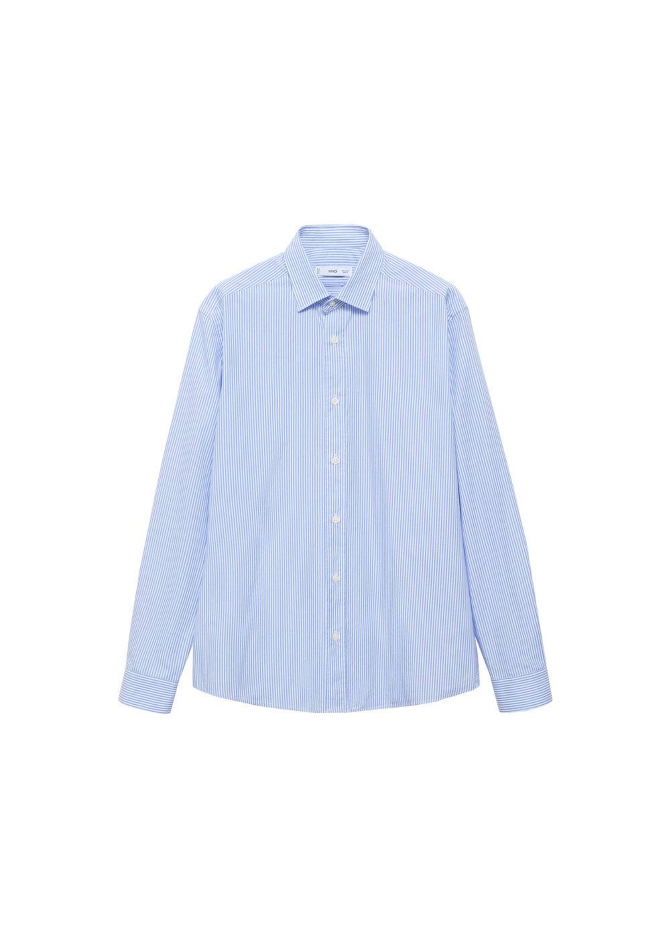 MANGO MAN Regular fit Button Up Shirt 'Playr' in Blue: front