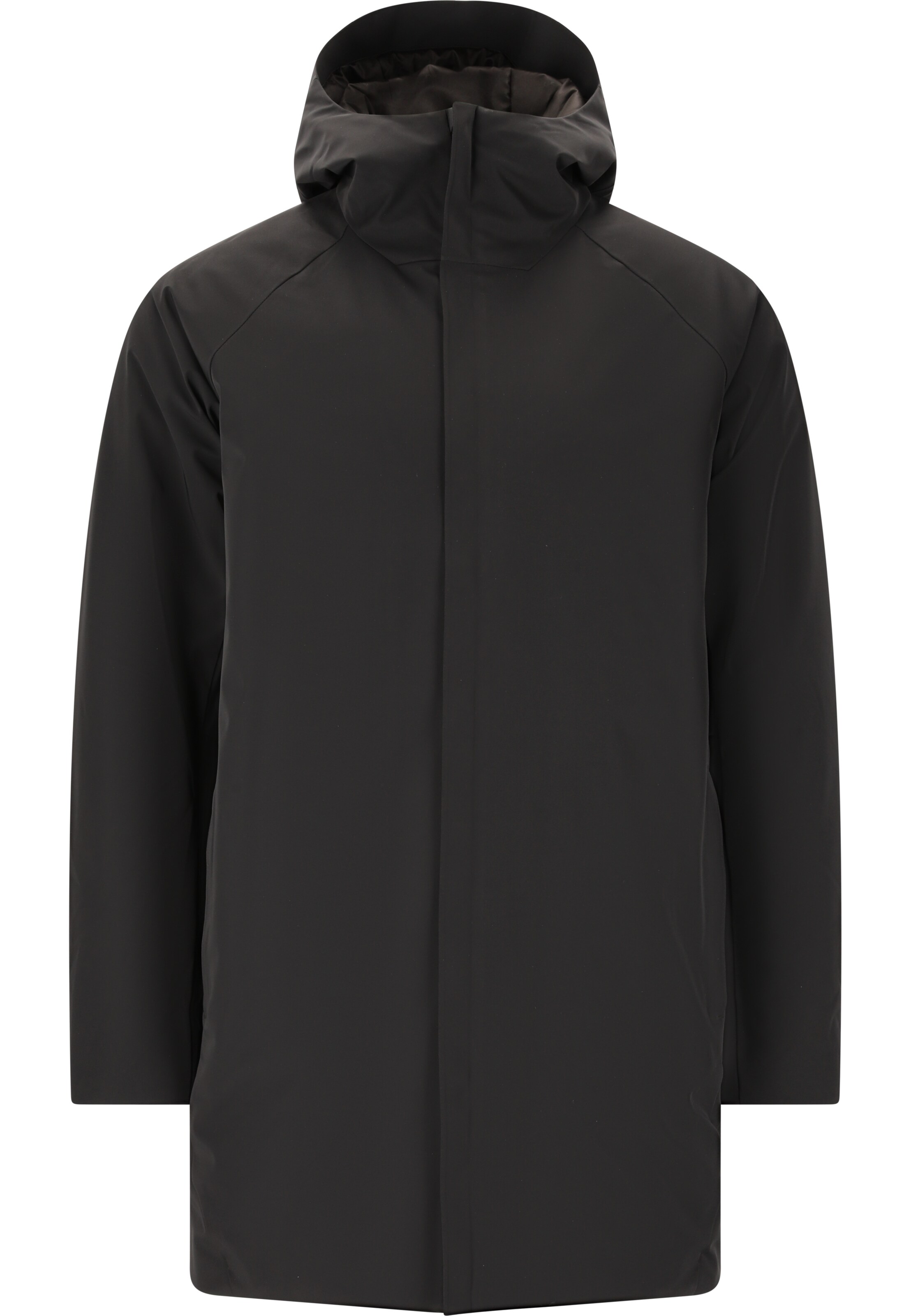 SOS Parka 'Boiwa' in Schwarz: Vorderseite