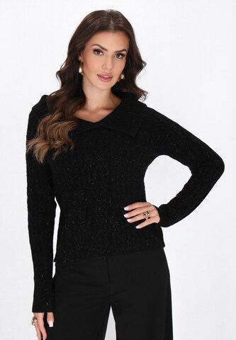 faina Sweater in Black: front